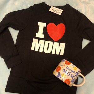 Love Mom Shirt & Mug